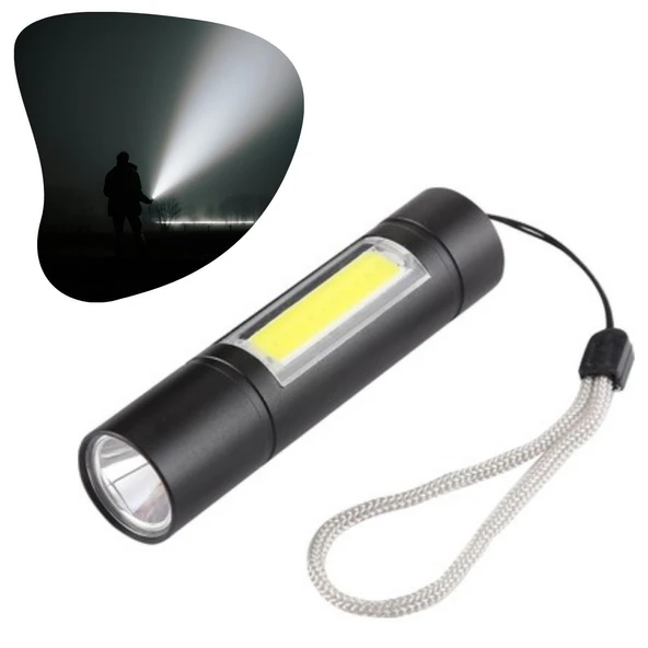 BUFFER® Kutulu Mini El Feneri – Taşınabilir LED Kamp ve Acil Durum El Lambası Plastik Gövde - 2