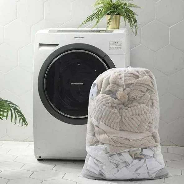 Buffer® Büyük Boy File Çamaşır Torbası 80x100 Cm | Hassas Yıkama Filesi | Yorgan, Perde, Nevresim Yıkama Torbası