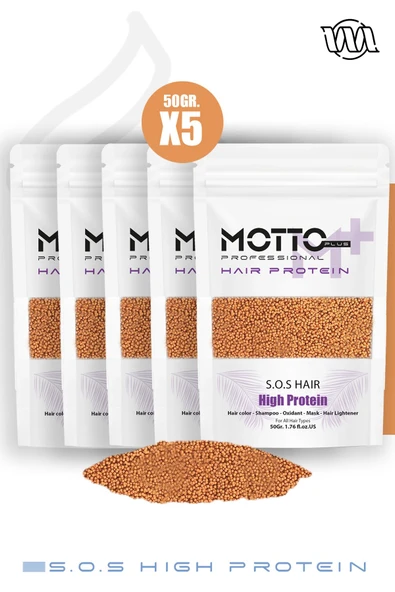 Motto Plus Professional Acil Kurtarma Saç Proteini Saç Boyama ve Renk Açma İşlemlerinde Yıpranmaya Karşı Etkili Formül 250gr - Resim 3