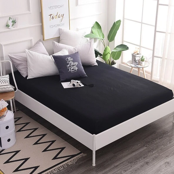 Komfort Home Çift Kişilik Penye Lastikli Çarşaf 160x200 CM - 1