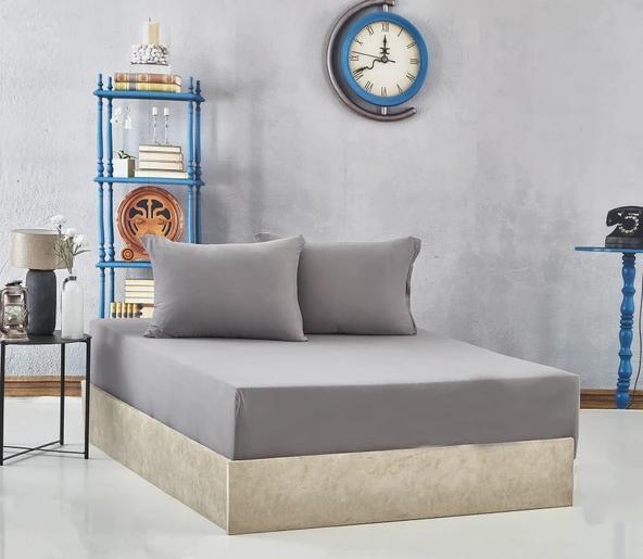 Komfort Home Tek Kişilik Penye Lastikli Çarşaf Seti 120x200 CM - 1