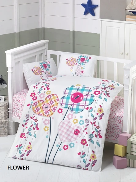 Komfort Home Bebek Uyku Seti %100 Pamuk (Yorgan ve +2 Yastıklı) - 1