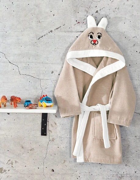 Komfort Home Kapşonlu %100 Pamuklu Çocuk Bornoz / 9-10 Yaş ürün görseli