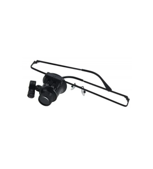 Gözlük Tipi Işıklı Monoküler Büyüteç 20X16Mm Optik Lens 9892A