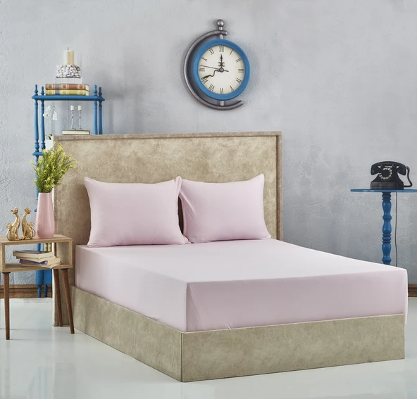 Komfort Home Çift Kişilik Penye Lastikli Çarşaf Seti 140x200 CM - 1