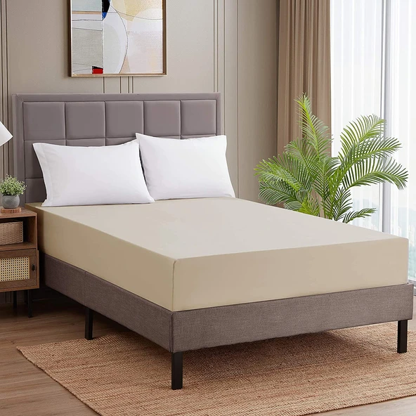 Komfort Home Çift Kişilik Penye Lastikli Çarşaf 150x200 CM - 1