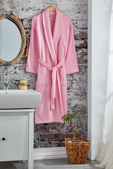 Komfort Home Pamuklu Bornoz - S Beden - Pembe ürün görseli 1