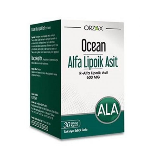 Ocean Alfa Lipoik Asit 600 mg 30 Tablet Takviye Edici Gıda