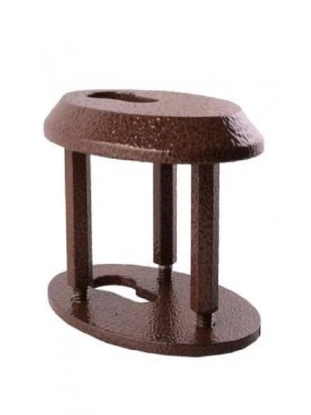 Oval Çelik Rozet Kahve - 5