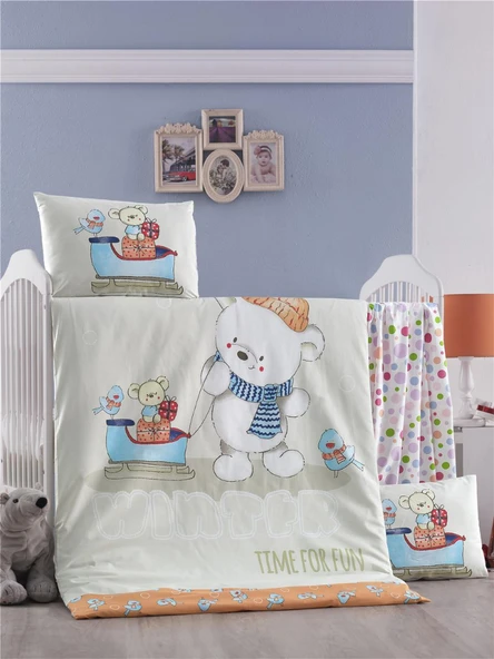 Komfort Home Bebek Uyku Seti %100 Pamuk (Yorgan ve +2 Yastıklı) - 1