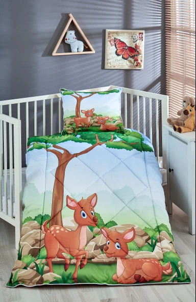 Komfort Home Dijital Baskılı Thermal Kumaş Bebek Yorgan Seti /B12 ürün görseli