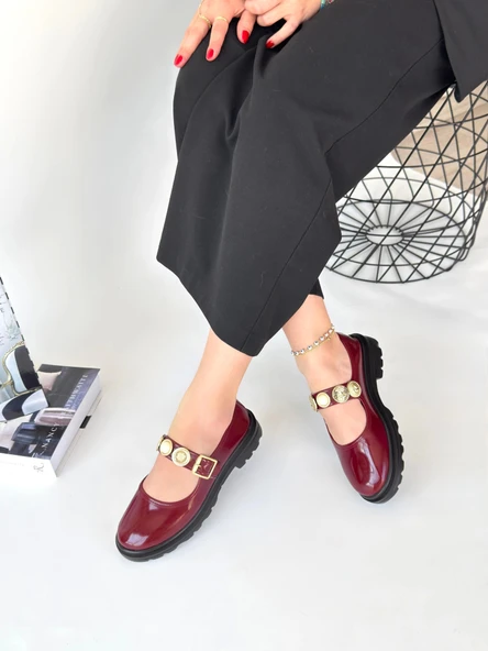 Okira Bordo Rugan Oxford Ayakkabı - 1