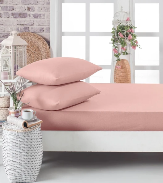 Komfort Home Çift Kişilik Penye Lastikli Çarşaf Seti 150X200 CM ürün görseli