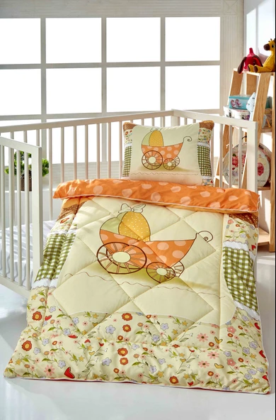 Komfort Home Dijital Baskılı Thermal Kumaş Bebek Yorgan Seti / B2