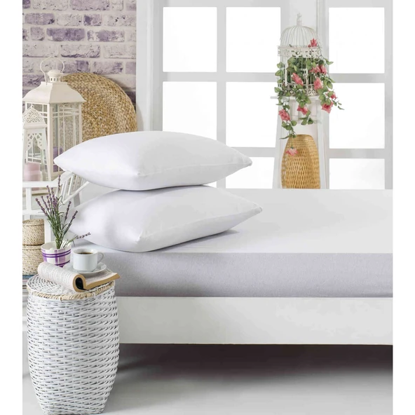 Komfort Home Çift Kişilik Penye Lastikli Çarşaf Seti 150X200 CM - 1