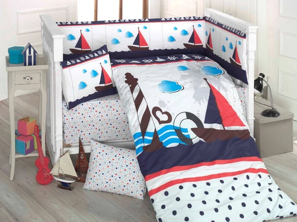 Komfort Home Bebek Uyku Seti 8 Parça Ranforce %100 Pamuk /Dümen ürün görseli