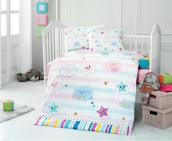 Komfort Home Bebek Nevresim Takımı %100 Pamuk (Berinay) ürün görseli 1