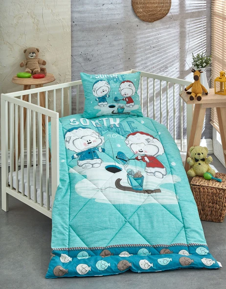 Komfort Home Ranforce Bebek Yorgan Seti %100 Pamuk / V18 ürün görseli