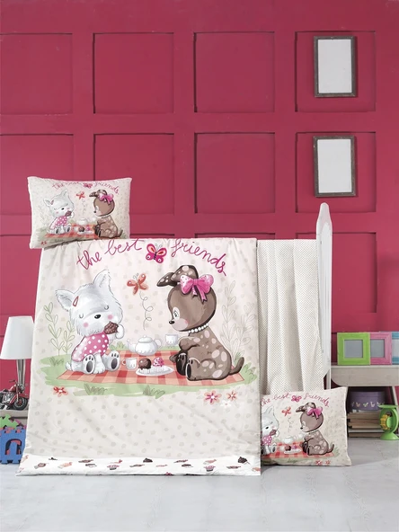 Komfort Home Bebek Nevresim Takımı %100 Pamuk (Victoria) ürün görseli 1