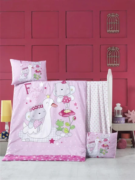 Komfort Home Bebek Uyku Seti %100 Pamuk (Yorgan ve +2 Yastıklı) ürün görseli 1