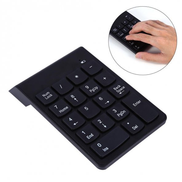 PrimeX PX-1510K Siyah Usb Kablosuz Numerik Klavye Keypad - 2