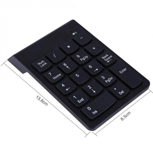 PrimeX PX-1510K Siyah Usb Kablosuz Numerik Klavye Keypad - 3