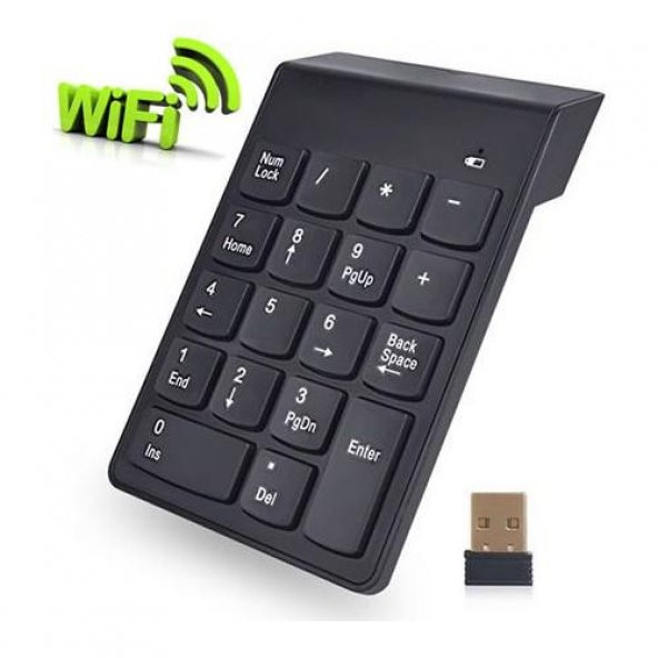 PrimeX PX-1510K Siyah Usb Kablosuz Numerik Klavye Keypad - 4