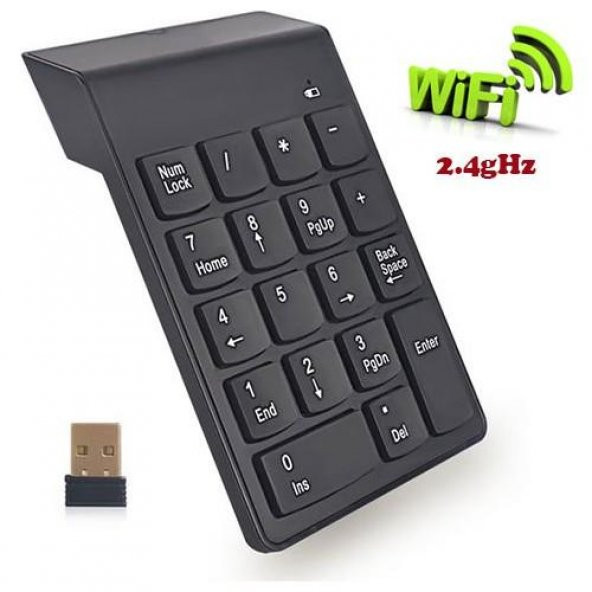 PrimeX PX-1510K Siyah Usb Kablosuz Numerik Klavye Keypad - 5
