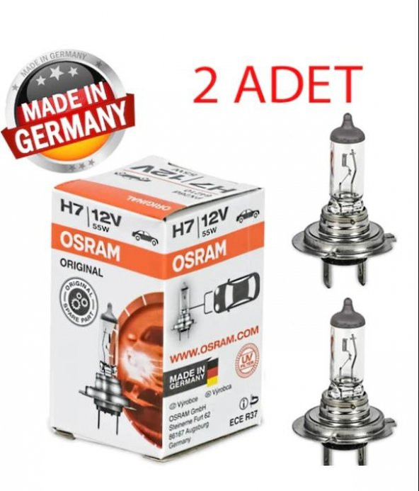 Osram H7 Far Ampulu 2 Adet Osram 64210 Far Ampulü