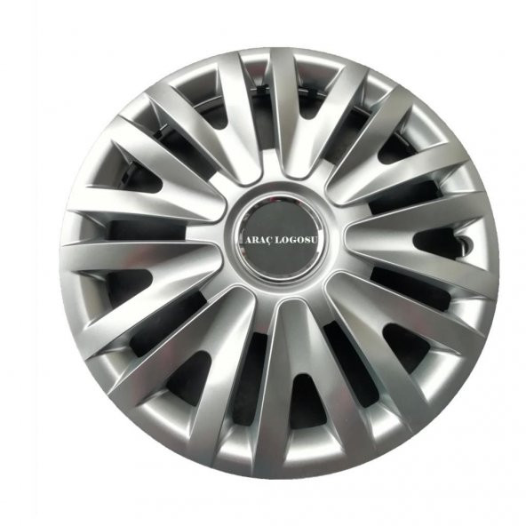Renault Uyumlu 14 inç Jant Kapağı 4 Adet Esnek Kırılmaz Kapak 217 - 1