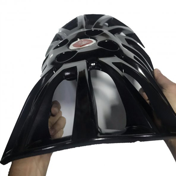 Fiat Linea Jant Kapağı Siyah Esnek Kirilmaz Jant Kapak 4 ADET - Resim 5