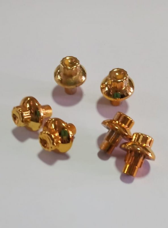 BBS Gold Jant Boncuğu Vida Sarı Perçin Civata 120 Adet - 2