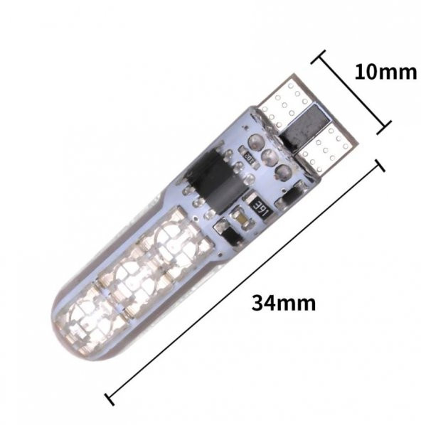 Kumandalı Çakarlı Park Lambası Park Ledi T10 Dipsiz Ampul - 3