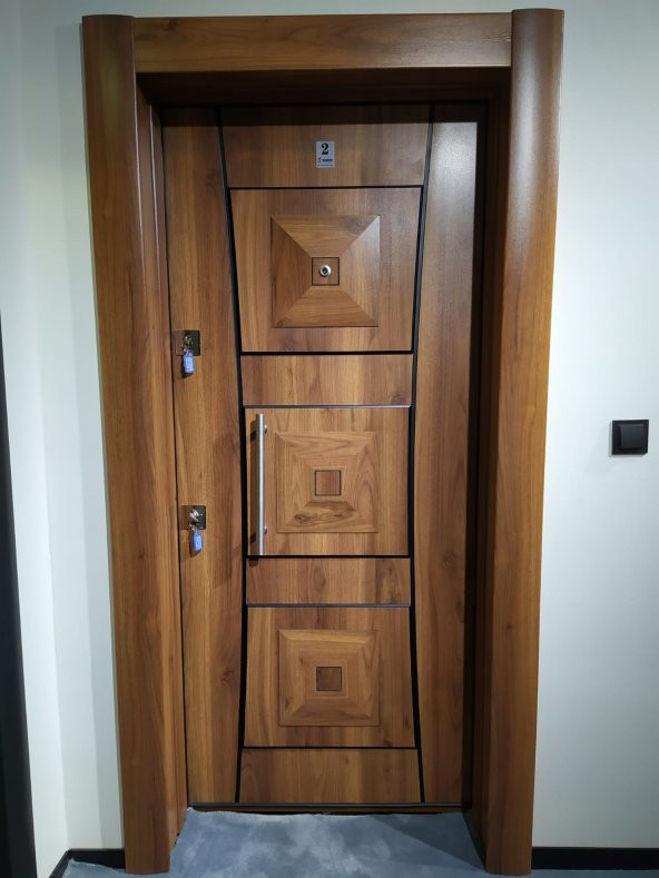 Tezwood Ahşap Kapı Sanayi 3451 Daire Çelik Kapısı,Lüks Villa Kapısı - 2