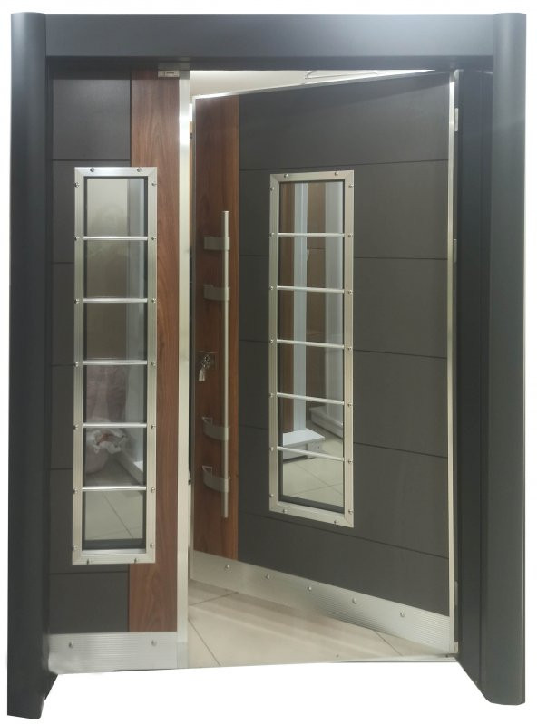 Tezwood 0157 Bina Giriş Kapısı,Ahşap Desenli Çelik Kapı, - 2