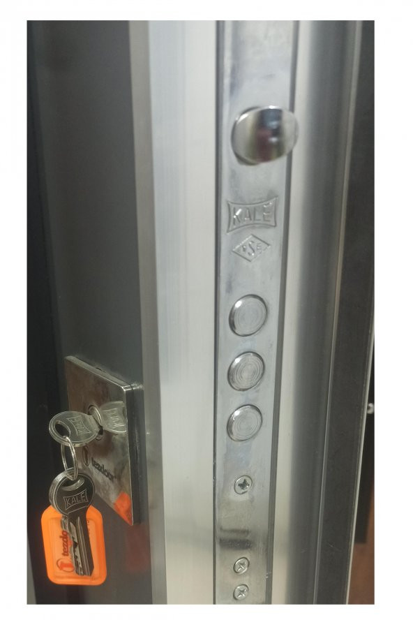 Tezwood 0147 Atrasik Çelik Kapı,Bas-Açlı Bina ve Apartman Kapısı Sağ Açılım - Resim 2