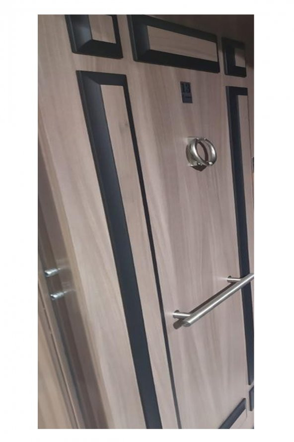 Tezwood 2467 Çelik Villa Kapısı,Lüks Çelik Kapı,Sağlam ve Dayanıklı - Resim 6