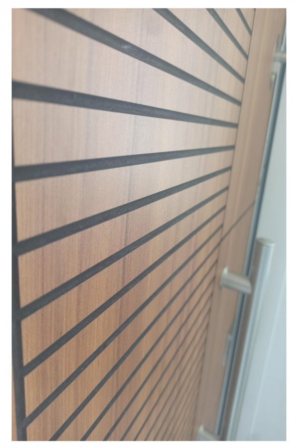 Tezwood 1593BK Rustik Model Çelik Daire Kapısı,Kale Kilit - 5
