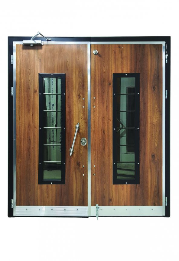 Tezwood 0155 Apartman Giriş Kapısı,Modern Çelik Kapı,Yağmura Dayanıklı - 3