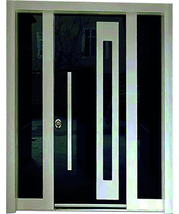 Tezwood 0148 Lüks Apartman KapısıiBina Giriş Kapısı,Kale Kilit Sol Açılım - 6