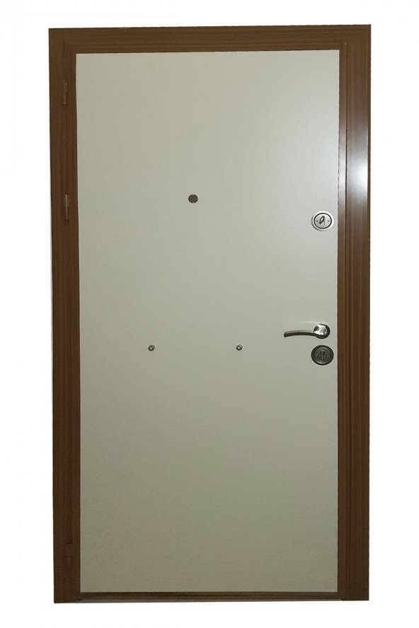 Tezwood 2578 Çift Renk Çelik Kapı,Daire Kapısı,Tırnaklı Model - 9
