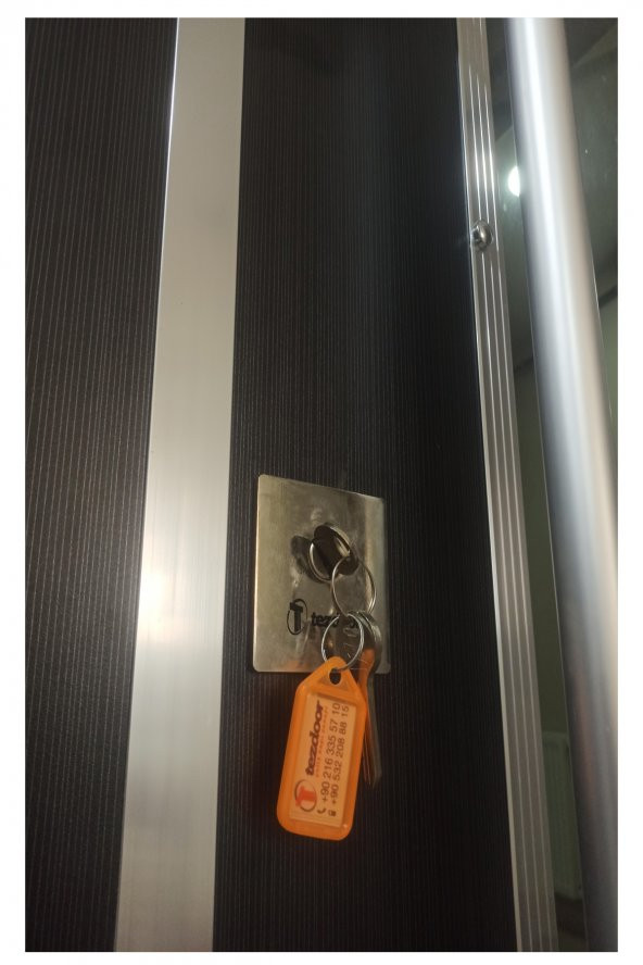 Tezwood 0144 Lüks Apartman Kapısı,Şifreli Sisteme Uygun,Çelik Giriş Kapıs - 10