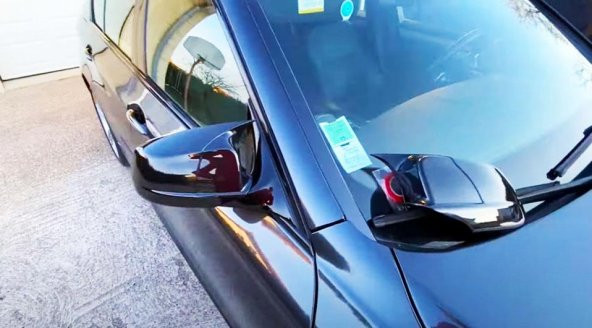 BMW F10 2010-2013 Makyajsız Kasa için Batman Yarasa Ayna Kapağı