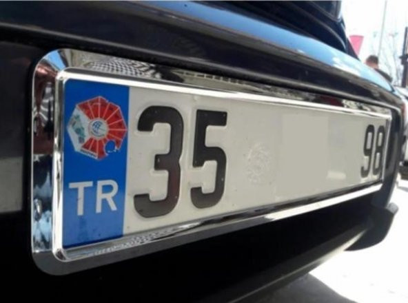 2 Adet Nikelajlı Plakalık  Yeni Nesil Krom Plakalık 1 Takım 2 Adet