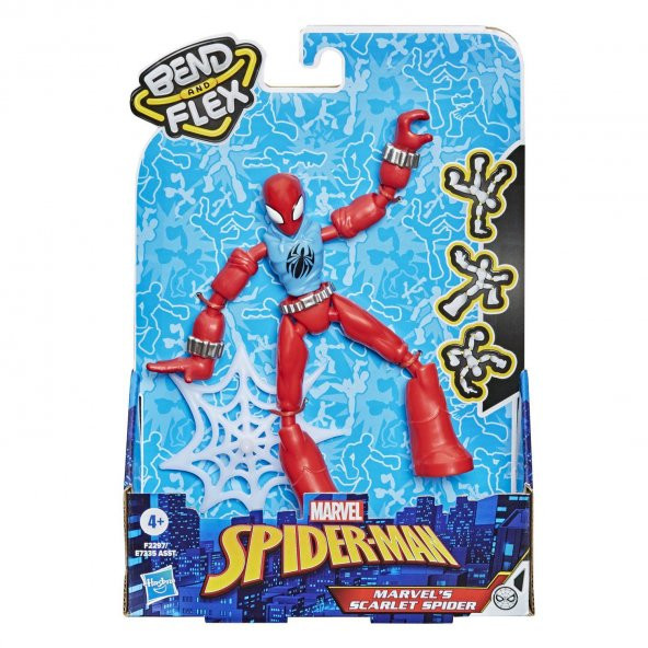 Hasbro Spiderman Bend & Flex Scarlet Spider Figür