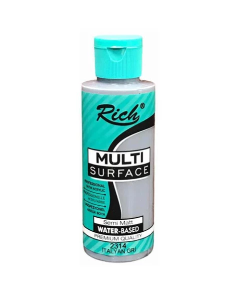 Rich Multi Surface Akrilik Boya İtalyan Gri 120cc