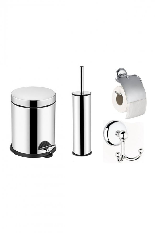 SLN Banyo Seti (Çöp Kovası+Tuvalet Fırçası+Tuvalet Kağıtlık+A