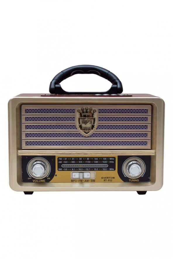Everton RT-852  Bluetooth-USB-SD-FM Kumandalı Nostaljik Radyo