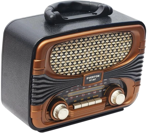 Everton Rt-660  Bluetooth Fm-Usb-Tf-Aux Şarjlı Nostaljik Radyo