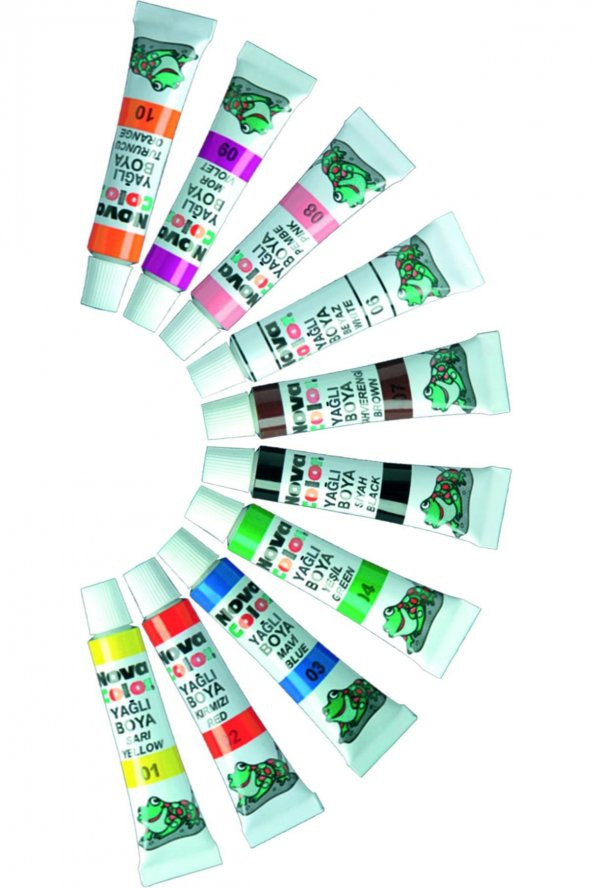 Yağlı Boya 10 Renk Tüp 1 Adet Nova Color Yağlı Boya 7ml Tüp - 2